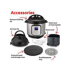 Instant Pot Duo Crisp 11-in-1 Air Fryer and Electric Pressure Cooker Combo, 6 Quart