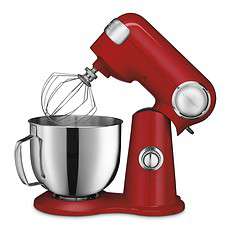 Cuisinart Stand Mixer, 12 Speed, 5.5 Quart Stainless Steel Bowl, Ruby Red, SM-50R, Manual