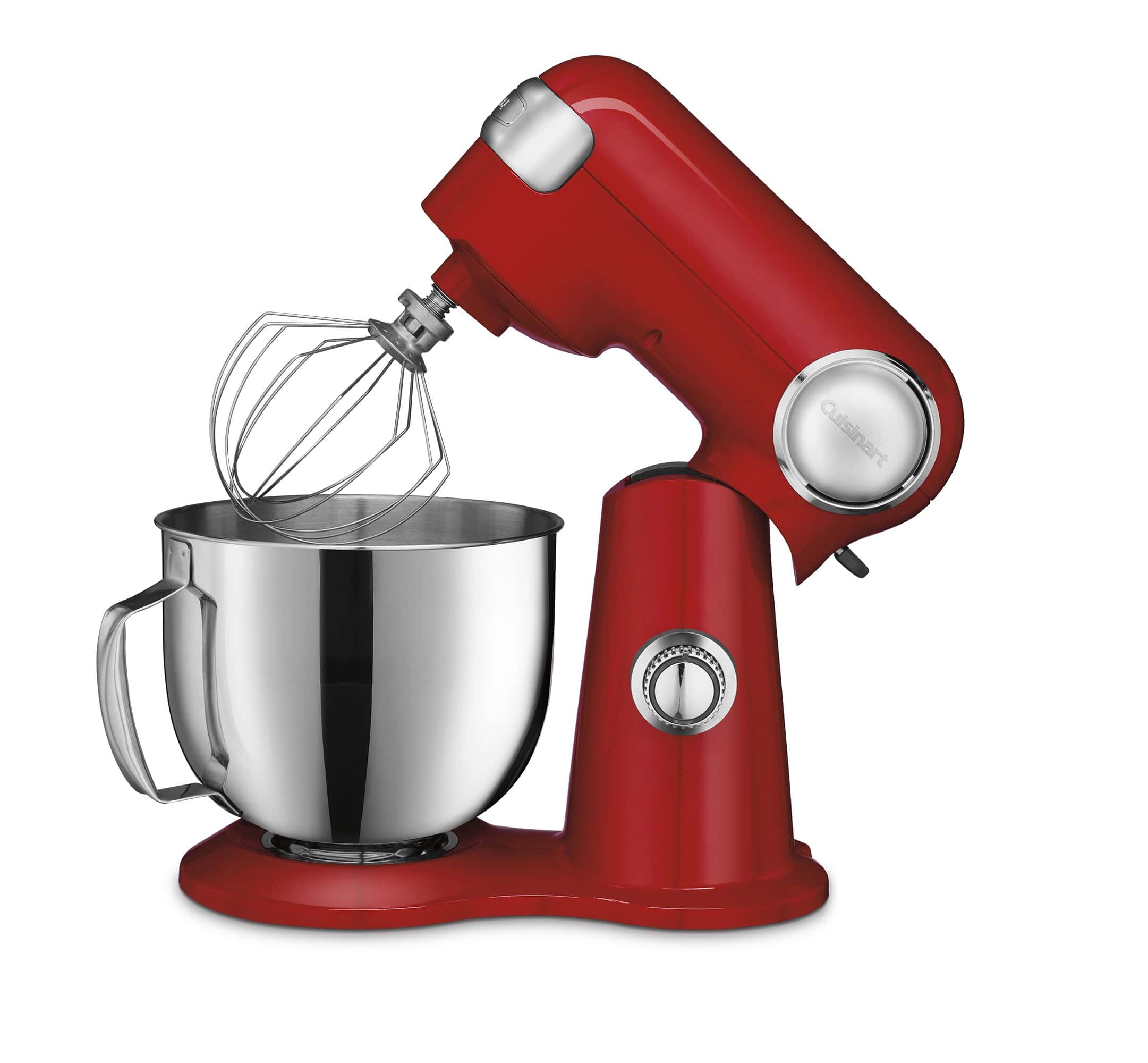 Cuisinart Stand Mixer, 12 Speed, 5.5 Quart Stainless Steel Bowl, Ruby Red, SM-50R, Manual