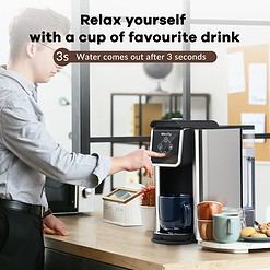 Mecity Coffee Maker 3 in 1 Single Serve Coffee Machine, Compatible with K cup Capsules, Instant Coffee Pot, Tea maker