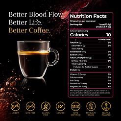 VINIA Blood Flow Energy Coffee Pods - Medium Roast Infused with Red Grape Piceid Resveratrol, 30 Count