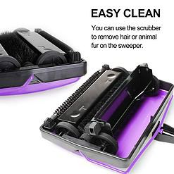 Yocada Carpet Sweeper Cleaner for Home Office Low Carpets Rugs Undercoat Carpets Pet Hair Dust Scraps Paper Small Rubbish Cleaning