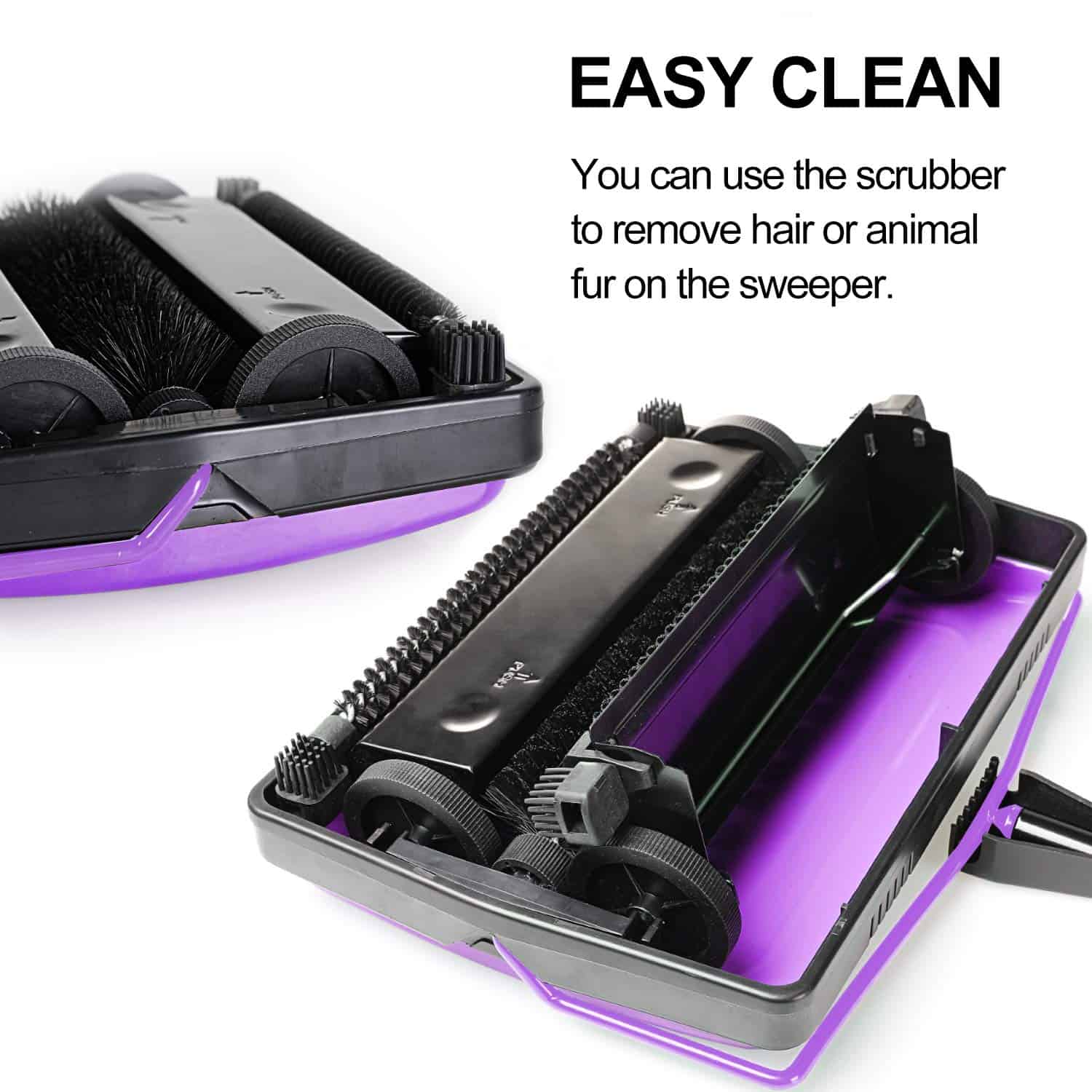 Yocada Carpet Sweeper Cleaner for Home Office Low Carpets Rugs Undercoat Carpets Pet Hair Dust Scraps Paper Small Rubbish Cleaning