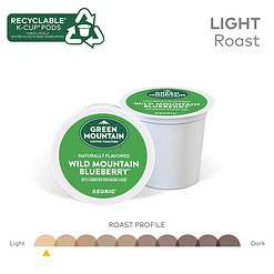 Green Mountain Coffee, Wild Mountain Blueberry, Single-Serve Keurig K-Cup Pods, Light Roast, 48 Ct (2 Boxes of 24 Pods)