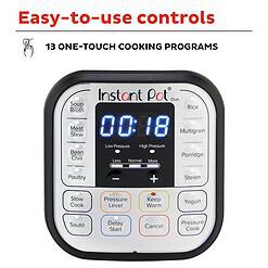 Instant Pot Duo 7-in-1 Electric Pressure Cooker, Slow Cooker, Rice Cooker, Steamer, Sauté, Yogurt Maker, Stainless Steel, 8 Quart