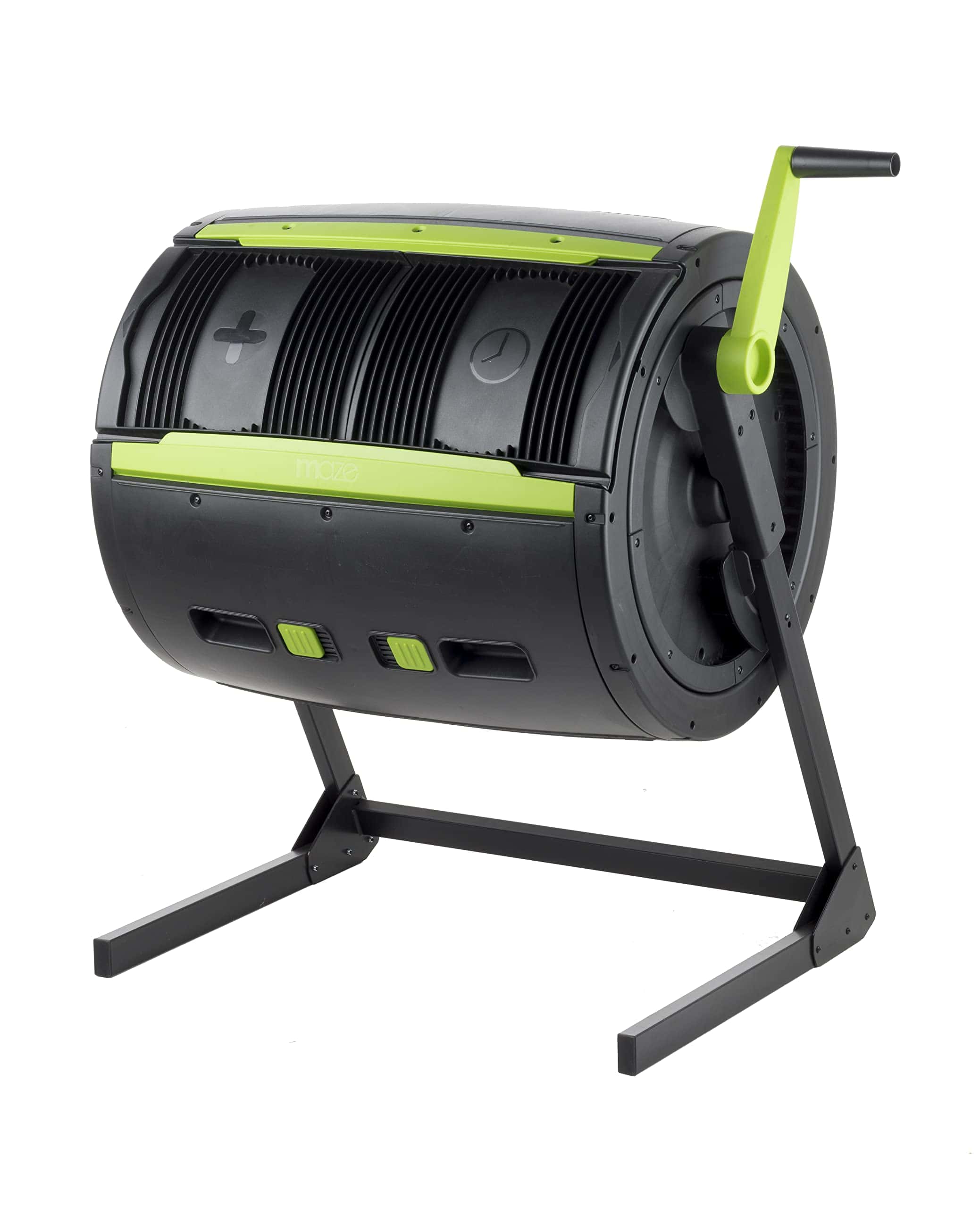 Maze 65 Gallon Outdoor Compost Bin Tumbler for Food Waste - Outdoor Compost Bin for Kitchen Garden & Homestead