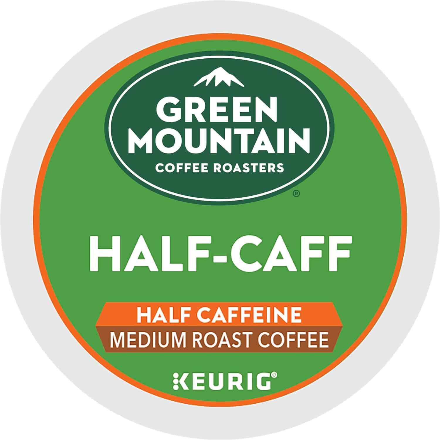 Green Mountain Coffee Roasters Half Caff, Keurig Single Serve K-Cup Pods, Medium Roast Coffee, 60 Count, (6 Packs of 10)