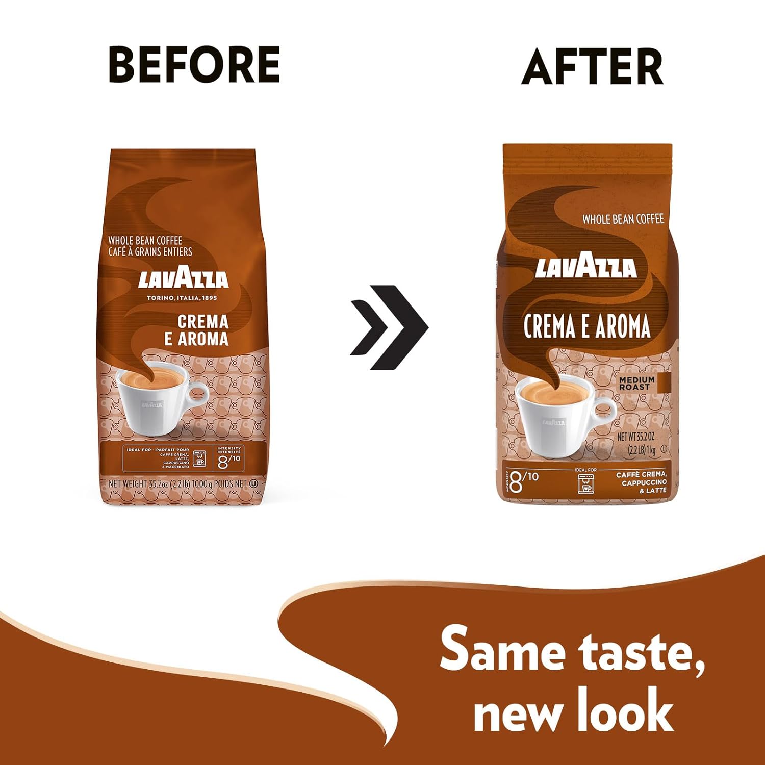Lavazza Crema E Aroma Whole Bean Coffee Blend, 2.2-Pound Bag , Balanced medium roast with an intense - Image 3