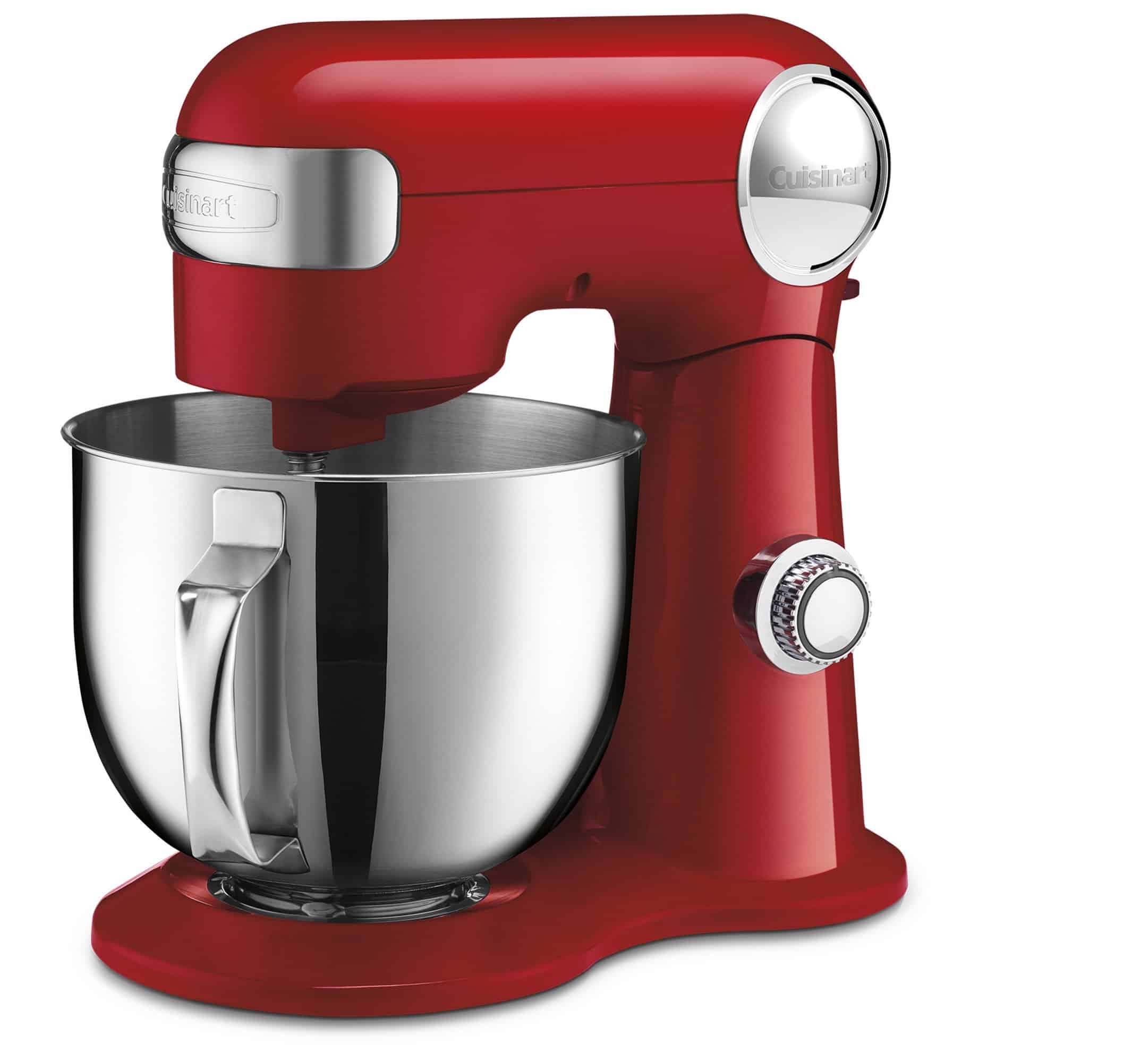 Cuisinart Stand Mixer, 12 Speed, 5.5 Quart Stainless Steel Bowl, Ruby Red, SM-50R, Manual