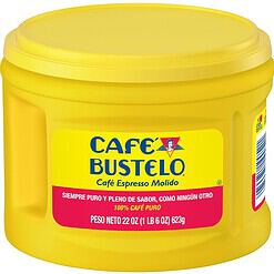 Café Bustelo Espresso Dark Roast Ground Coffee, 22 Ounces (Pack of 6)