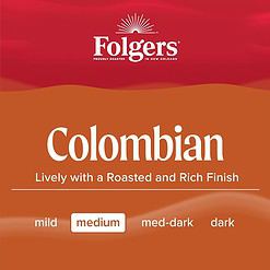 Folgers Colombian Decaf Medium Roast Coffee, 72 Keurig K-Cup Pods