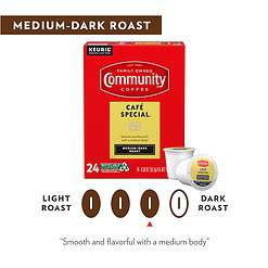 Community Coffee Cafe Special, K-Cup for Keurig Brewers, 12 Count (Pack of 6)