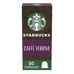 Starbucks by Nespresso Original Line, Caffè Verona, Dark Roast Coffee, 50-count Espresso Pods