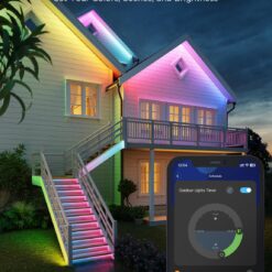 Govee Outdoor LED Strip Lights, 98.4ft Smart Outdoor Lights Work with Alexa and Google Assistant, App Control, Christmas Decorations