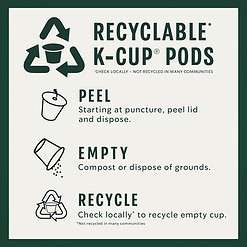 Starbucks K-Cup Coffee Pods, Medium Roast Coffee, Decaf Pike Place Roast, 100% Arabica, 4 boxes (96 pods total)