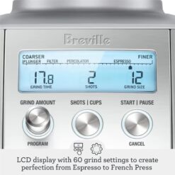 Breville - the Smart Grinder Pro 12-Cup Coffee Grinder - Stainless Steel
