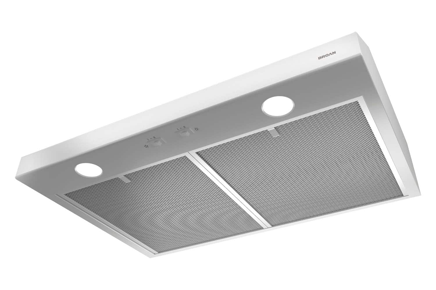 Broan-NuTone BCSD130WW Glacier 30-inch Under-Cabinet 4-Way Convertible Range Hood with 2-Speed Exhaust Fan and Light, White