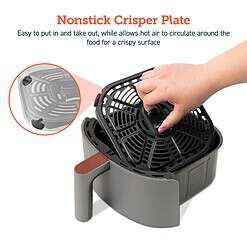 COSORI Air Fryer 4 Qt, 7 Cooking Functions Airfryer, Lite 4.0-Quart, Smart, Truffle Gray