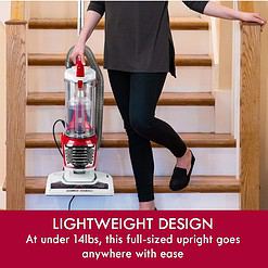 Kenmore DU2015 Bagless Upright Vacuum Lightweight Carpet Cleaner with 10’Hose, HEPA Filter, 4 Cleaning Tools for Pet Hair, Hardwood Floor, 2L, Red