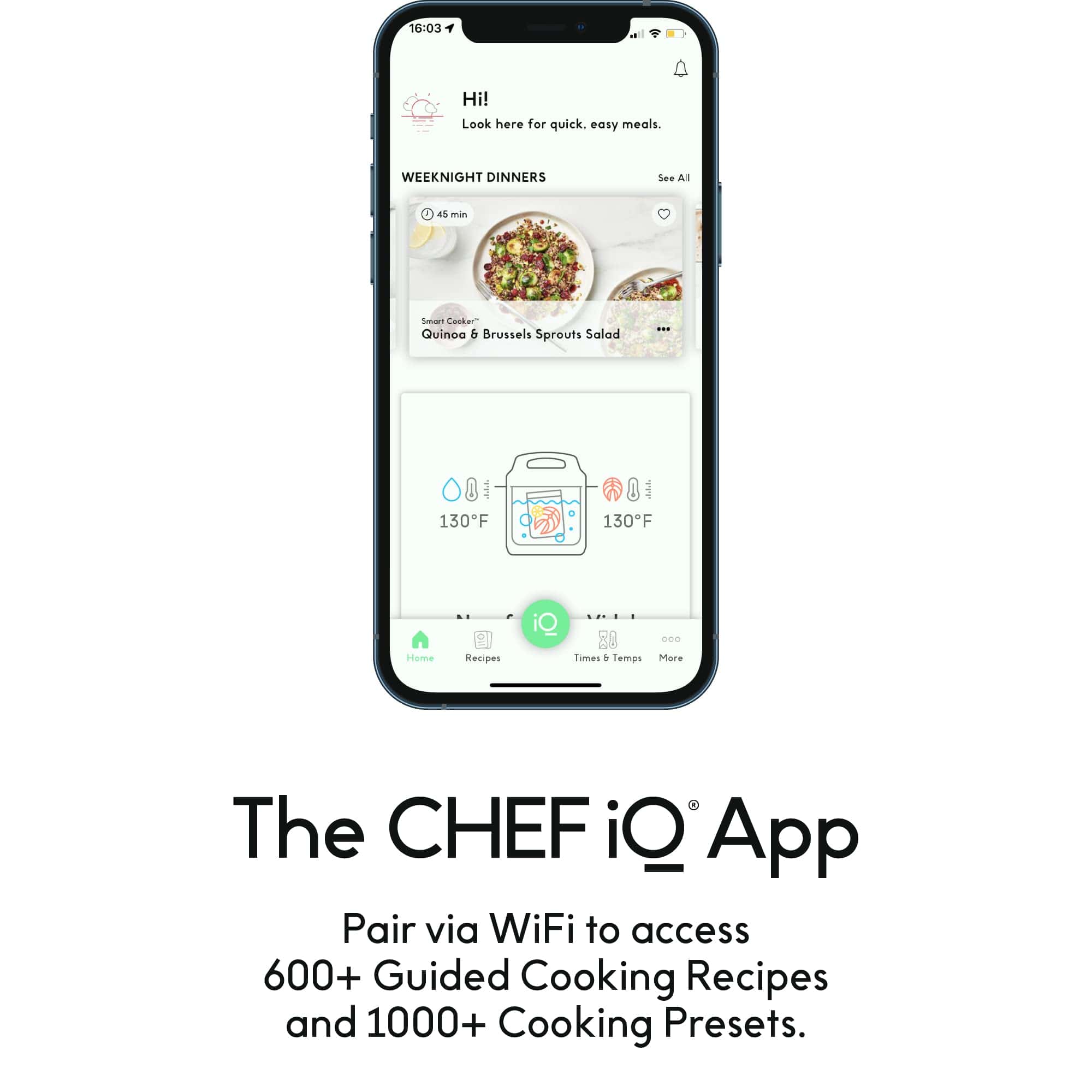 CHEF iQ Smart Pressure Cooker 10 Cooking Functions & 18 Features, Built-in Scale, 6 Qt