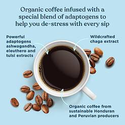 Four Sigmatic Adaptogen Coffee K-Cups, Organic Medium Roast Ground Coffee, 24 Count