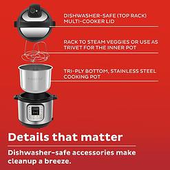 Instant Pot Duo 7-in-1 Mini Electric Pressure Cooker, Slow Rice Cooker, Stainless Steel, 3 Quart