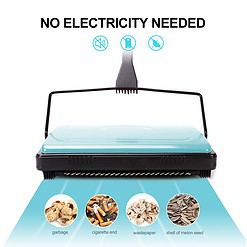 Yocada Carpet Sweeper Cleaner, Low Carpets Rugs Undercoat Carpets Pet Hair Dust Scraps Paper Small Rubbish Cleaning, Brush Blue