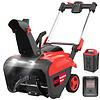 PowerSmart 80V MAX Cordless Snow Blower, 21-Inch Single Stage with 6.0Ah Battery and Charger (DB2801RB)