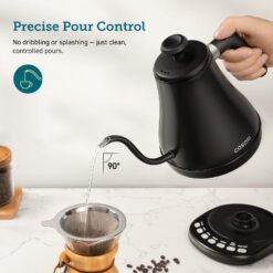 COSORI Electric Gooseneck Kettle with 5 Temperature Control Presets, Pour Over Kettle for Coffee & Tea, Hot Water Boiler, 1200W/0.8L