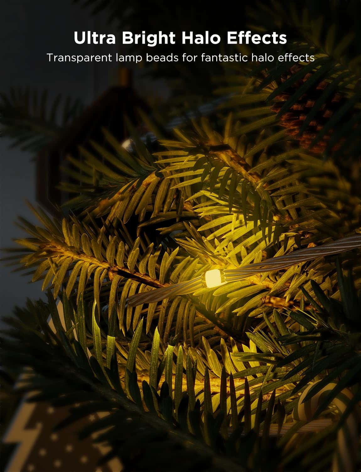 Govee Christmas Lights 66ft, Smart RGBIC Christmas String Lights App-Controlled