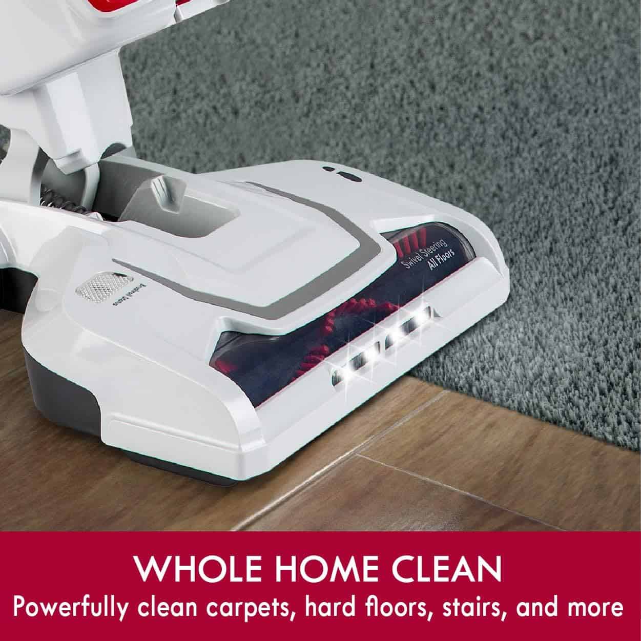 Kenmore DU2015 Bagless Upright Vacuum Lightweight Carpet Cleaner with 10’Hose, HEPA Filter, 4 Cleaning Tools for Pet Hair, Hardwood Floor, 2L, Red