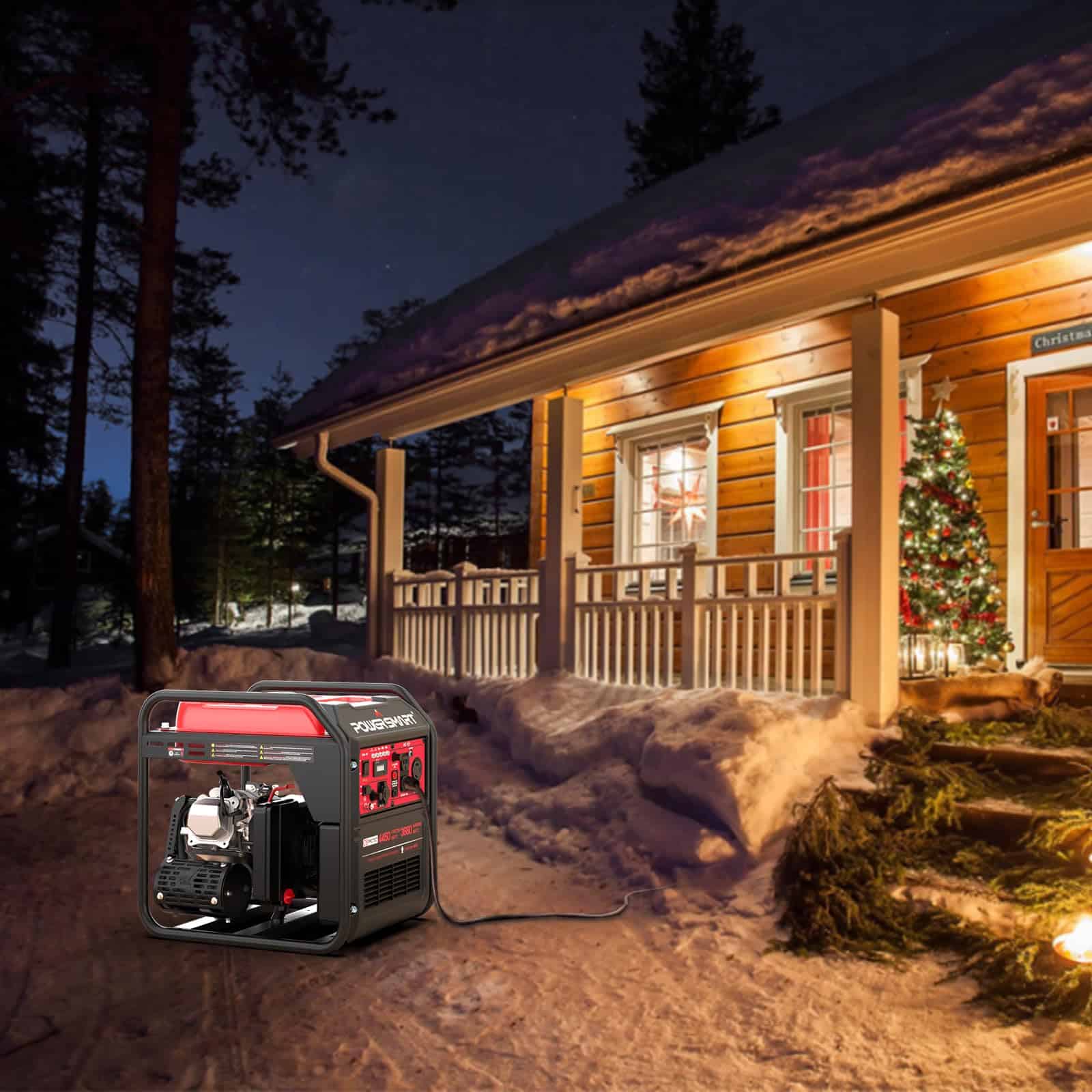 PowerSmart 4450-Watt Open Frame Inverter Portable Generator with CO Protector Technology, RV-Ready 30A Outlet