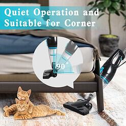 Intercleaner Corded Vacuum Cleaner, 15KPa Powerful Suction with 400W Motor, 12 in 1 Lightweight Bagless Stick Vac