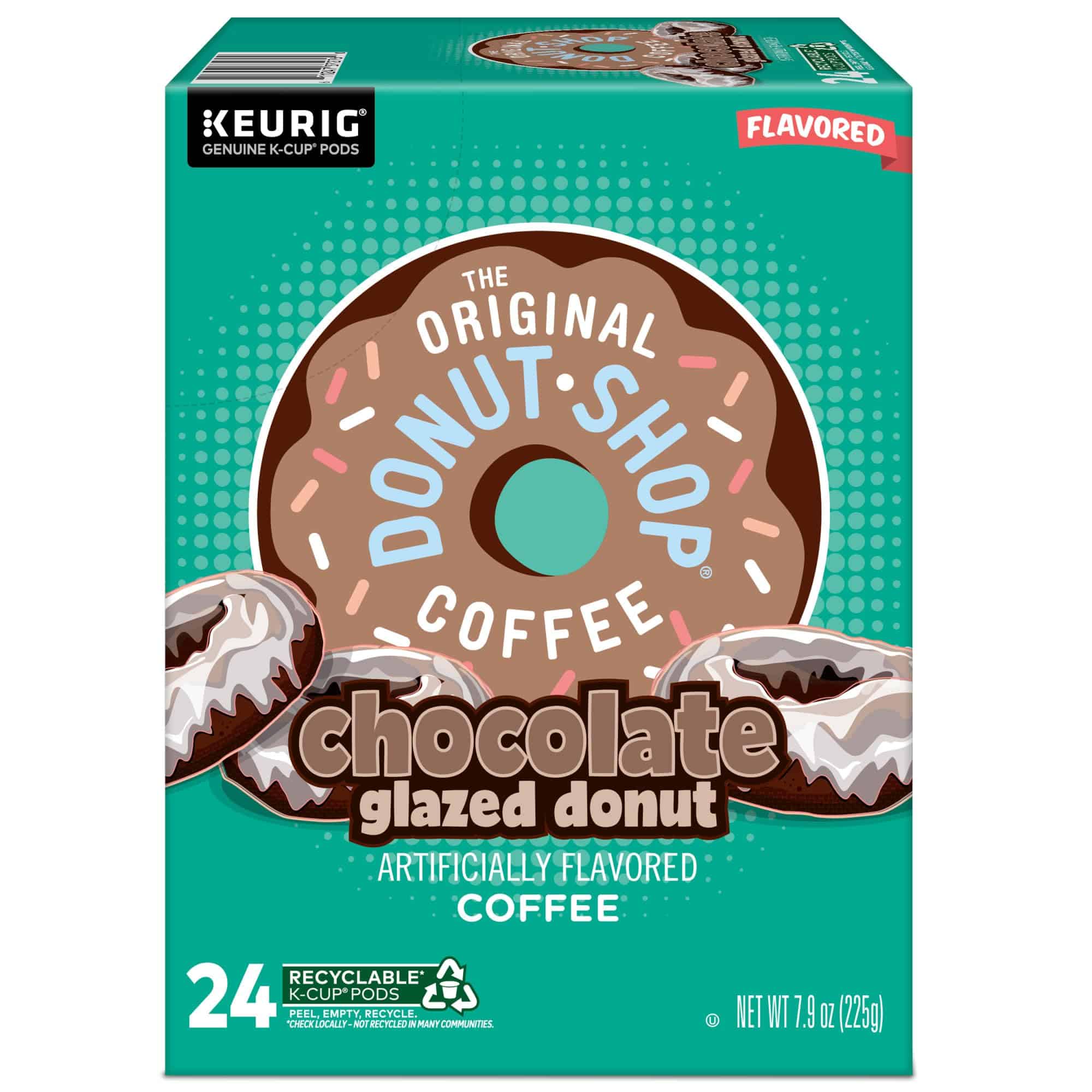 The Original Donut Shop Coffee Chocolate Glazed Donut Keurig Single-Serve K-Cup Pods, Medium Roast Coffee, 96 Count