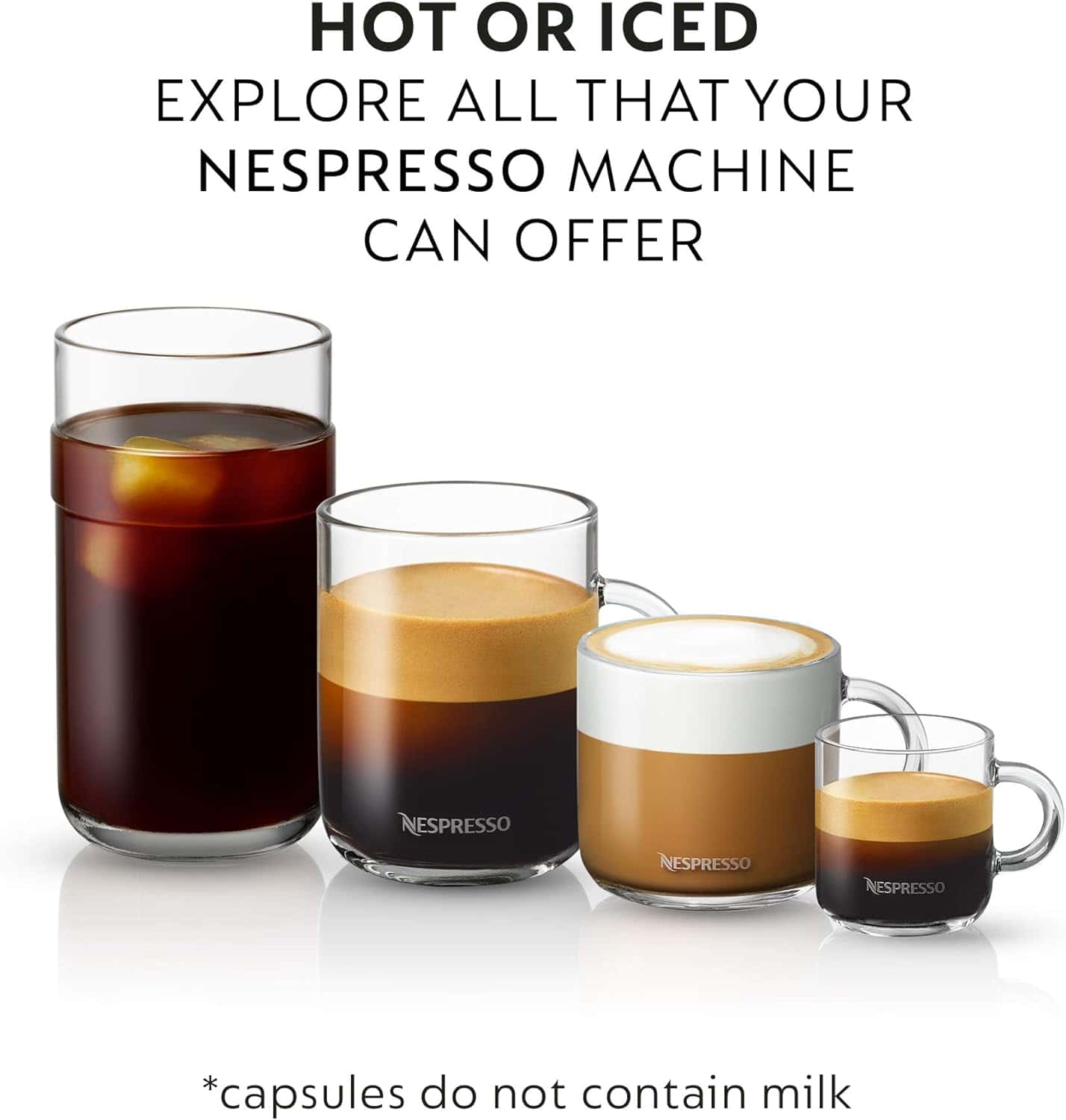 Nespresso Capsules Vertuo, Stormio, Dark Roast Coffee, 30-Count Coffee Pods, Brews 7.8oz.