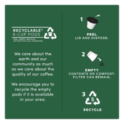 Tim Hortons Decaf, Medium Roast Coffee, Single-Serve K-Cup Pods Compatible with Keurig Brewers, 100ct K-Cups