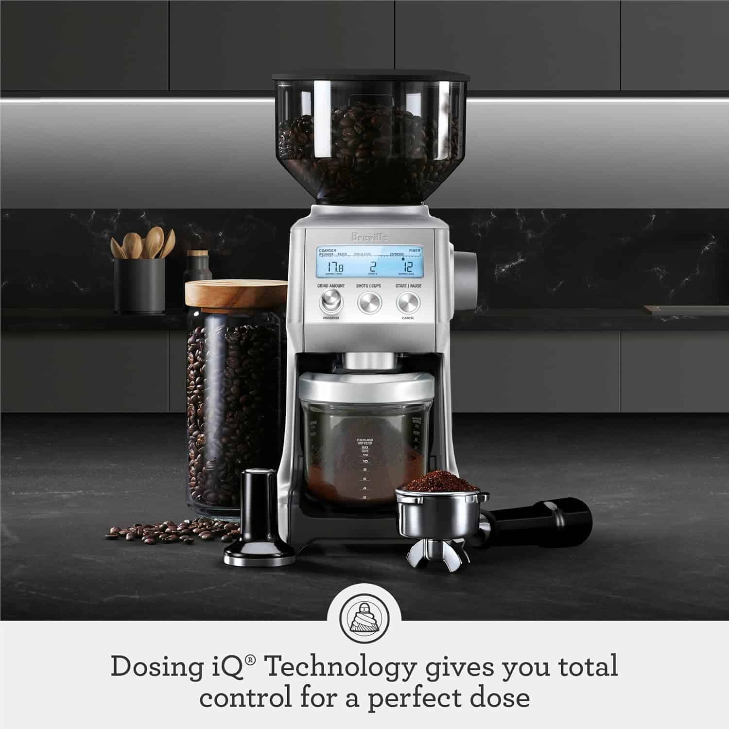 Breville - the Smart Grinder Pro 12-Cup Coffee Grinder - Stainless Steel