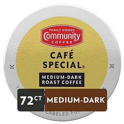 Community Coffee Cafe Special, K-Cup for Keurig Brewers, 12 Count (Pack of 6)