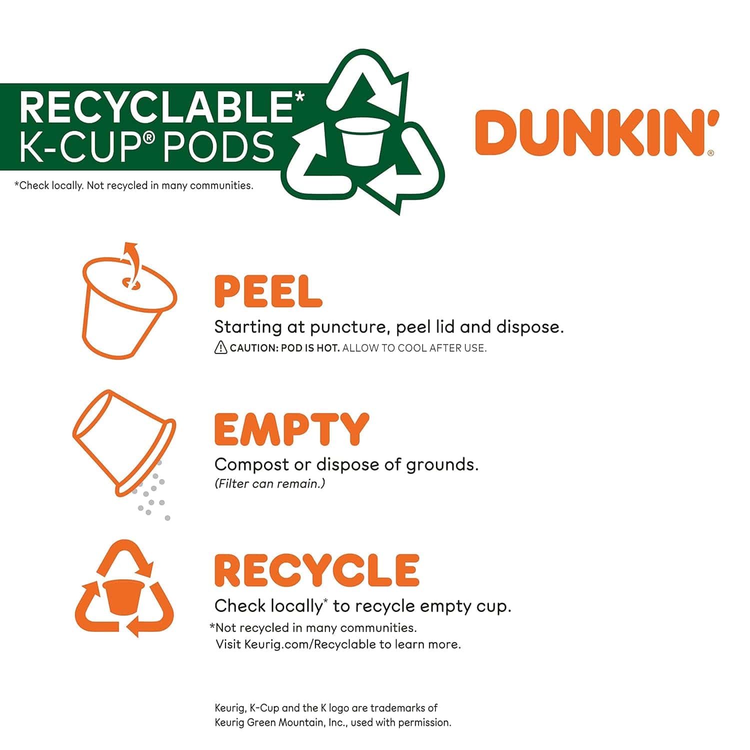 Dunkin' Turtle Love Flavored Coffee, 60 Keurig K-Cup Pods