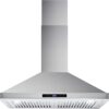COSMO COS-63175S Wall Mount Range Hood with Ducted Convertible Ductless (No Kit Included), 3 Speed Fan in Stainless Steel (30 inch)