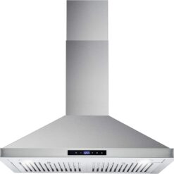 COSMO COS-63175S Wall Mount Range Hood with Ducted Convertible Ductless (No Kit Included), 3 Speed Fan in Stainless Steel (30 inch)