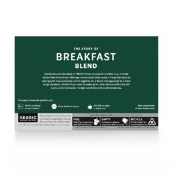 Starbucks K-Cup Coffee Pods, Medium Roast Coffee, Breakfast Blend for Keurig Brewers, 100% Arabica, 6 boxes (60 pods total)