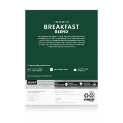 Starbucks K-Cup Coffee Pods, Medium Roast Coffee, Breakfast Blend, 100% Arabica, 4 boxes (96 pods total)