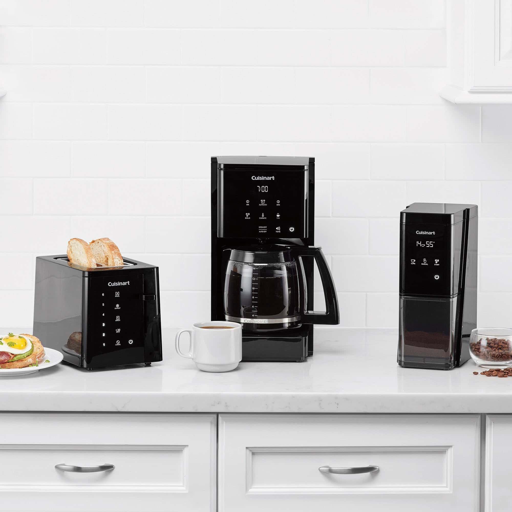 Cuisinart DCC-T20 14-Cup Programmable Coffeemaker Touchscreen, Black