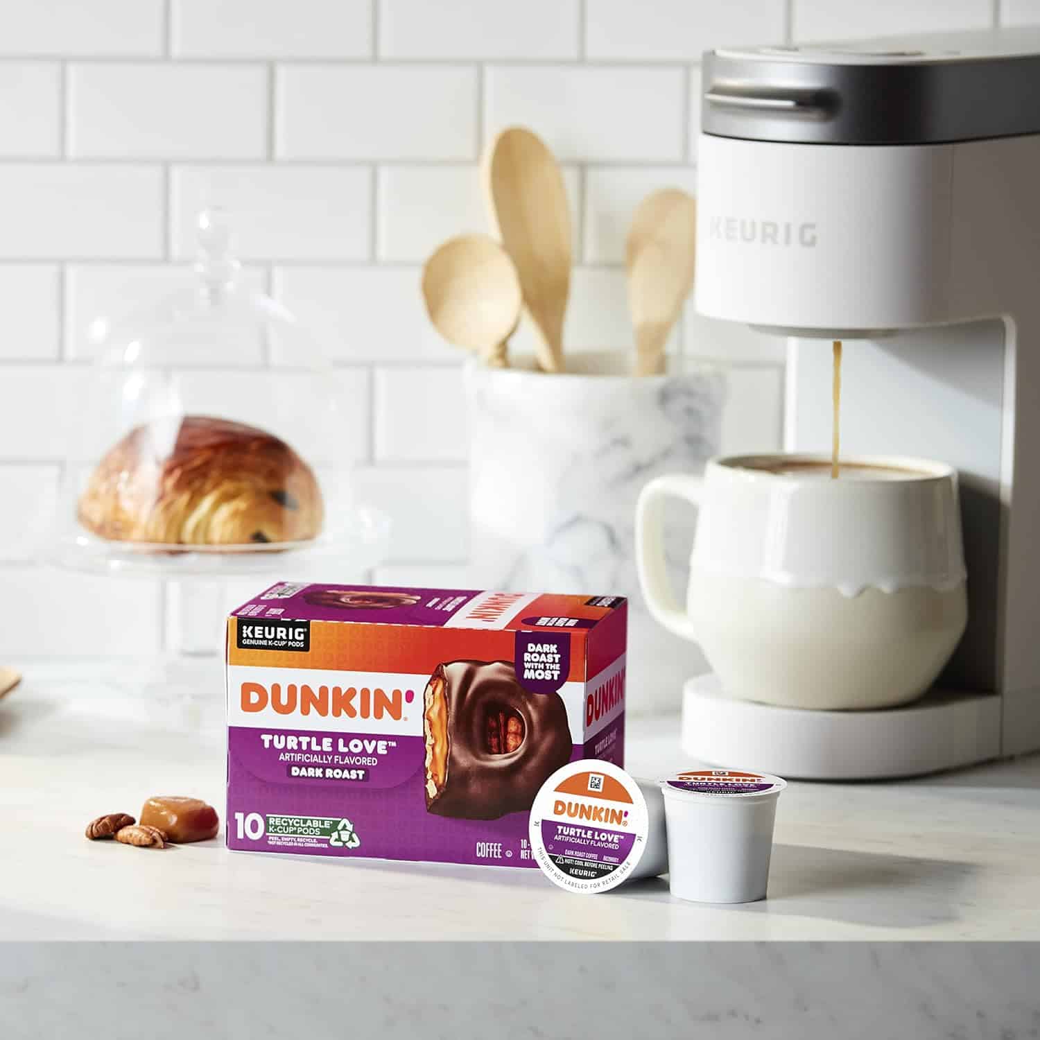 Dunkin' Turtle Love Flavored Coffee, 60 Keurig K-Cup Pods