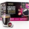 VINIA Blood Flow Energy Coffee Pods - Medium Roast Infused with Red Grape Piceid Resveratrol, 30 Count