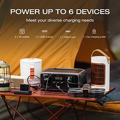 EF ECOFLOW Portable Power Station RIVER 3, 245Wh LiFePO4 Battery Power Station, 300W Up to 600W AC Output