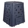 Redmon 65 Gallon Outdoor Compost Bin with Snapping Lift Off Lid, 4 Door Access, Black