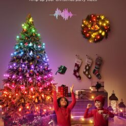 Govee Christmas Lights 66ft, Smart RGBIC Christmas String Lights App-Controlled