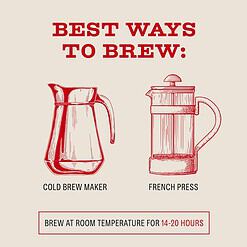 Bizzy Organic Cold Brew Coffee, Smooth & Sweet Blend, Coarse Ground Coffee, Medium Roast, Specialty Grade, 2 LB